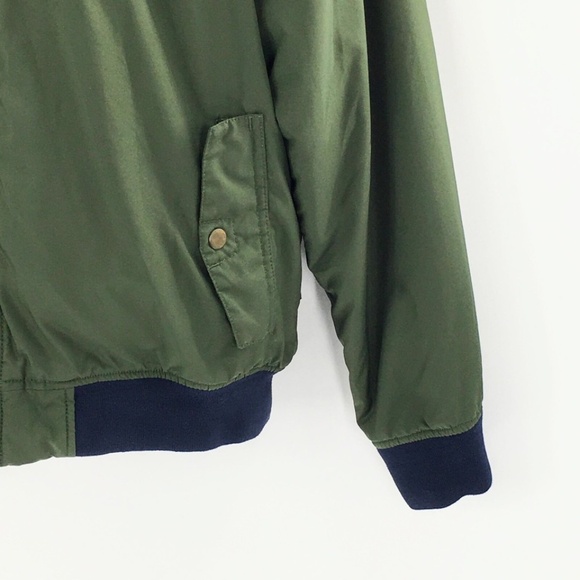 Vans Bomber Flight Mens Jacket Insulated with Poly Shell Olive Green Sz M - Picture 5 of 12